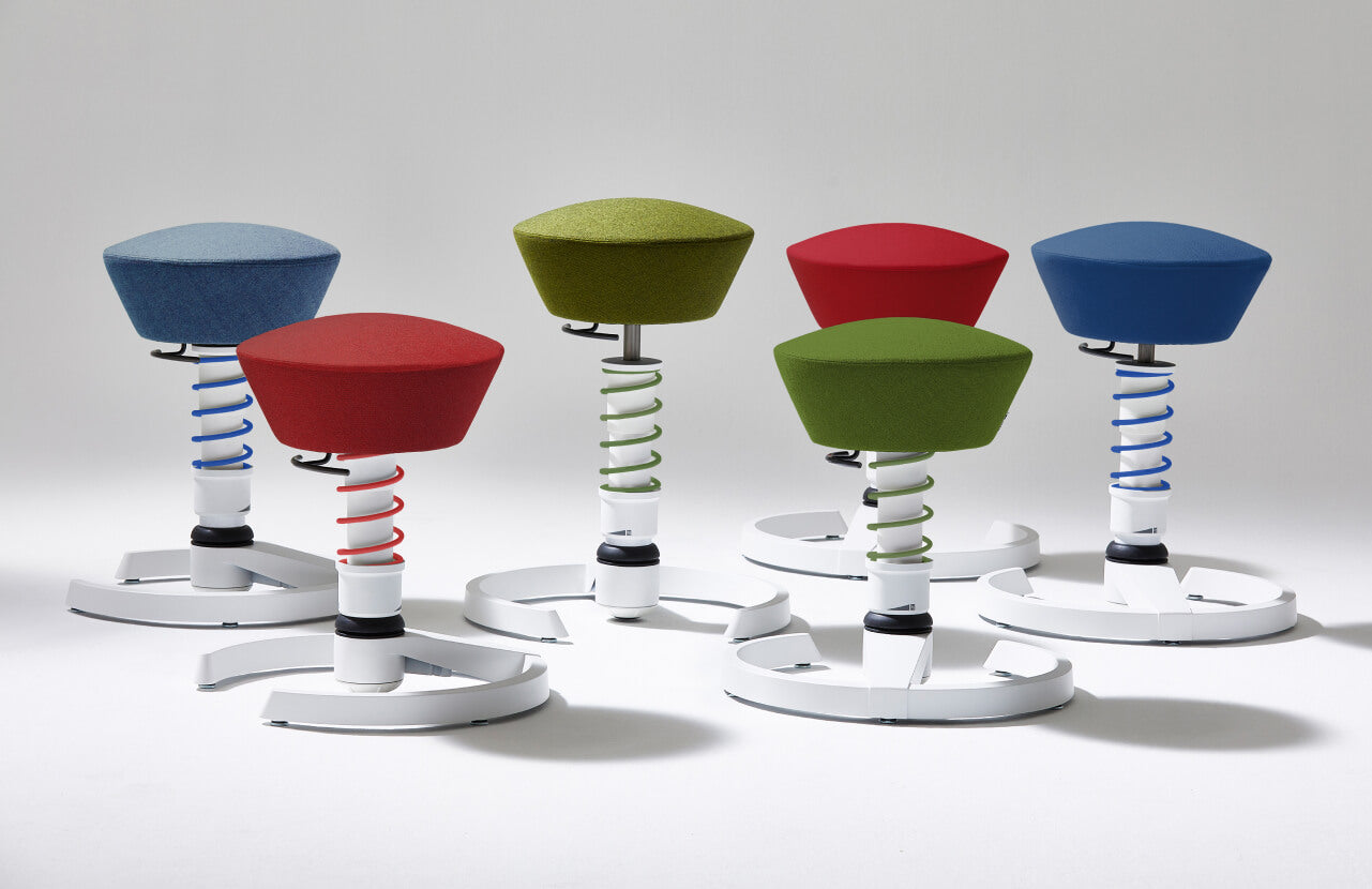 Aeris Swopper Office Stool with Colored Spring – Aeris Motion, LLC
